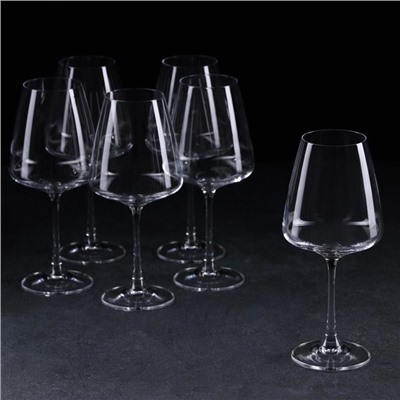 Набор бокалов для вина Corvus, 360 мл, 6 шт., стекло, прозрачный