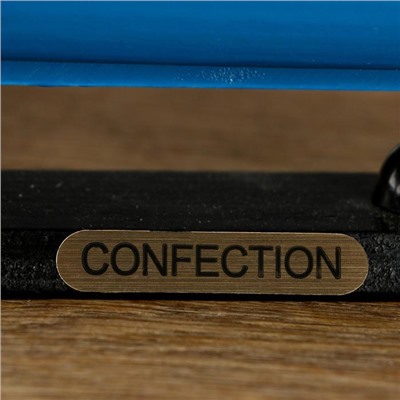 Сувенирная модель корабля «Чесма», трёхмачтовый сине-белые паруса, 34×7×32 см