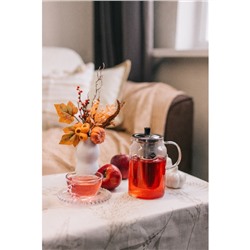 Заварочный чайник Magistro «Созидание», 1 л, металлическое сито, стекло