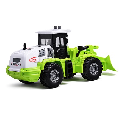 Трактор "Строитель" 1:16 (свет, звук) в коробке (зеленый)