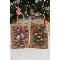 Набор крафт-пакетов новогодний 2 шт