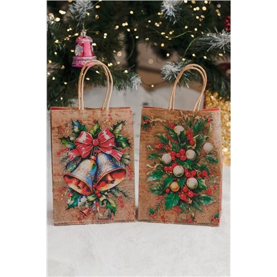 Набор крафт-пакетов новогодний 2 шт