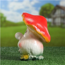 Садовая фигура из гипса «Гриб с лицом», 21×17×17 см