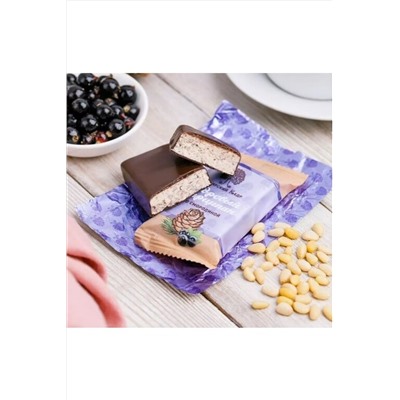 Конфеты "Кедровый марципан" с чёрной смородиной 40г ЭКОПРОДУКТЫ, 1187570