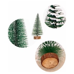 Елка декоративная 15см со снегом