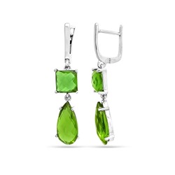 Серьги из серебра султанит, Капрезе