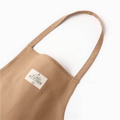 Фартук «Этель» ECO, бежевый, 60×70 см, 70% хлопок, 30% лён, 190 г/м²