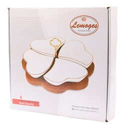 90029-135 Менажница на подставке 4 блюда 5пр керамика LR (х6)