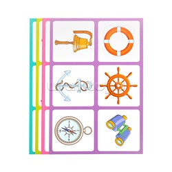 Пластиковое лото для малышей (нов) 3+ Морские приключения. Подбираем контуры Куликова Е.Н.