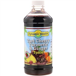 Dynamic Health  Laboratories, Tart Cherry Turmeric & Ginger Tonic, 16 fl oz (473 ml)
