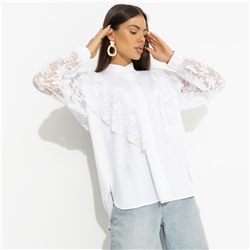 Рубашка с дизайнерской спинкой, Only You (white)