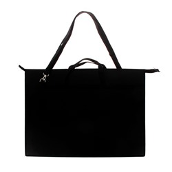 Папка А2 с ручками пластик молния сверху 650×480×50 мм ПР 6, плеч.ремень, Черный