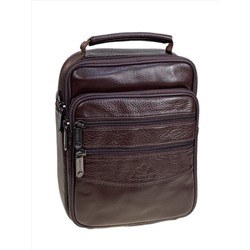 Сумка мужская из натуральной кожи, цвет коричневый