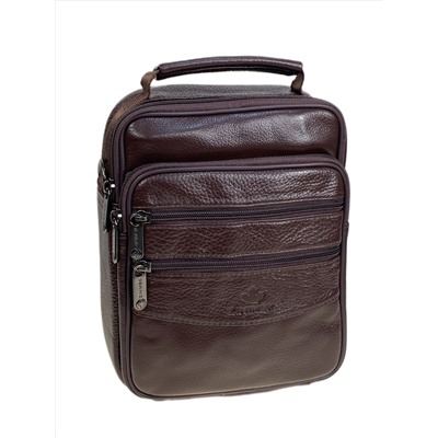 Сумка мужская из натуральной кожи, цвет коричневый