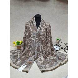 Мягкий двухсторонний палантин из кашемира мультицвет