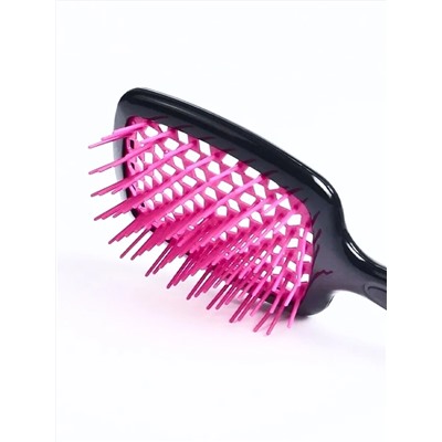 Kristaller Расчёска массажная для быстрой сушки волос WS023, черно-розовый, пластик, 20,5 см 27967