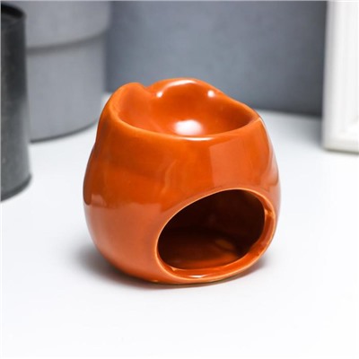 Аромалампа для эфирных масел «Совёнок», керамика под шамот, 6.7×7.5×7.5 см, МИКС