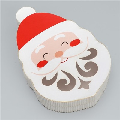 Коробка новогодняя подарочная «Дедушка Мороз», 16.5×25×5 см