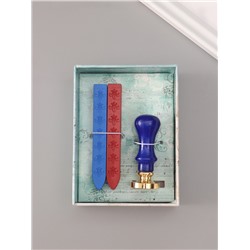 Подарочный набор для сургучной печати «Компас», печать, ручка, сургуч, 12.5×10×3.6 см