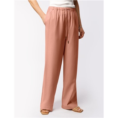 Свободные брюки из плотного лиоцелла на резинке