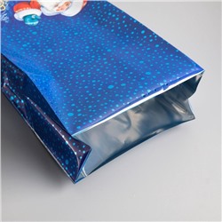 Пакет новогодний подарочный «Зимние танцы», для сладких подарков, 13.5×38 см