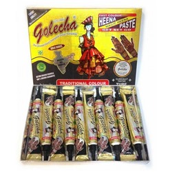 Golecha Хна в трубе Golecha (10 в упаковке), черный цвет