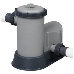 УЦЕНКА Бассейн каркасный Power Steel, 488×122 см, фильтр-насос, тент, лестница, 56725 Bestway