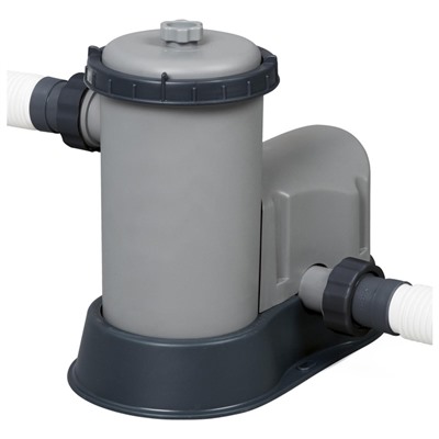 УЦЕНКА Бассейн каркасный Power Steel, 488×122 см, фильтр-насос, тент, лестница, 56725 Bestway