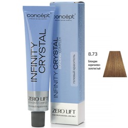 CONCEPT Infinity Crystal Гелевый полуперманентный краситель для волос 8/73 блондин коричнево-золотистый 60 мл