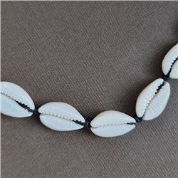 Чокер на шею на тканевом шнурке, цвет шнурка черный, арт. 806.086