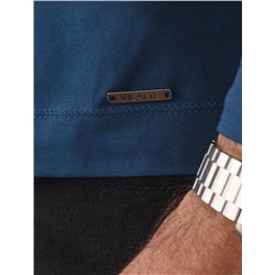 Тонкий лонгслив с круглым воротом на пуговицах из премиального хлопка с эластаном