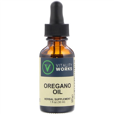 Vitality Works, масло орегано, 30 мл (1 жидк. унция)
