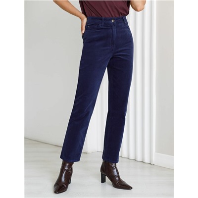 Брюки из эластичного микро-вельвета