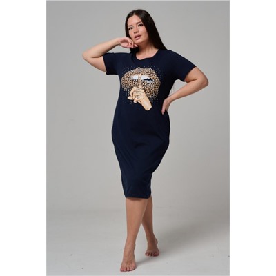 8508 Туника женская (Темно-синий)