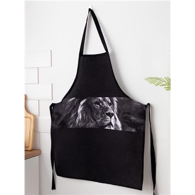 Фартук «Доляна. Самый лучший мужчина», черный, 70×60 см, 100% хлопок, 160 г/м²