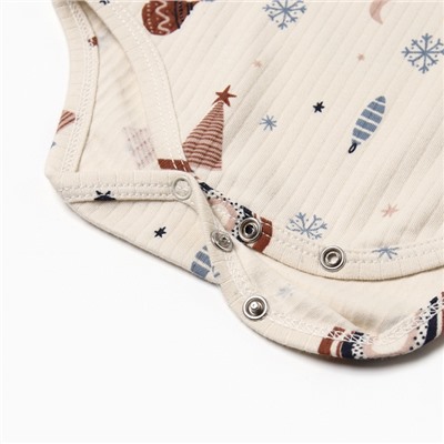 Костюм детский (боди, комбинезон) «Крошка Я. Новогодние игрушки», рост 86-92 см