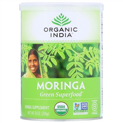 Organic India, Моринга, 226 г (8 унций)