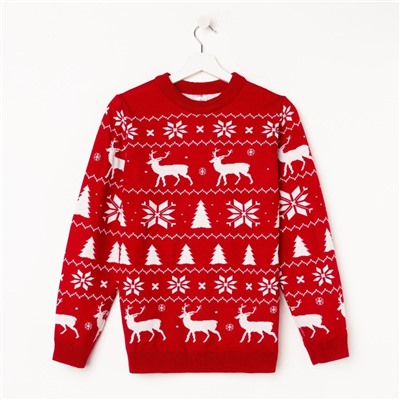 Свитер вязаный новогодний KAFTAN New Year, размер 56