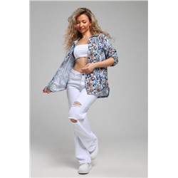 Рубашка 36955 (Бирюза)