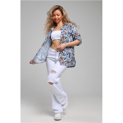 Рубашка 36955 (Бирюза)