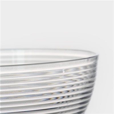 Салатник Доляна «Шарм», d=19.5 см, высота 9.3 см, 1.7 л, прозрачный