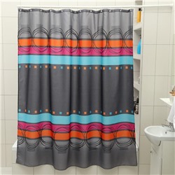 Штора для ванны Доляна «Абстракция», 180×180 см, полиэстер