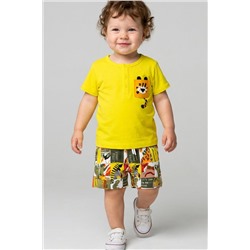 Комплект детский трикотажный для мальчиков: джемпер (футболка), шорты PLAYTODAY, 1243230