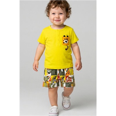 Комплект детский трикотажный для мальчиков: джемпер (футболка), шорты PLAYTODAY, 1243230