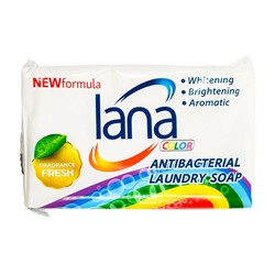 Хозяйственное мыло для стирки и застирывания (аромат свежести) Lana, Китай, 255 г