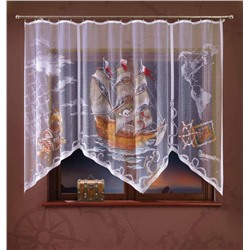 Готовые шторы арт.  722 А, Galeon ("Галеон"), ручное крашение, размеры: 300 см ширина * 180 см высота