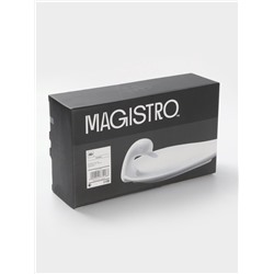 Блюдо Magistro «Лебедь», 34×19 см, фарфор, белое