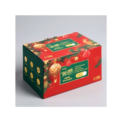 Гирлянда «Нить» 10 м, IP44, белая нить, 100 LED, свечение белое, 8 режимов, 220 В