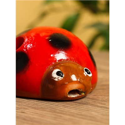 Сувенирный музыкальный инструмент свисток «Божья коровка», 6×8×4 см, полирезин, МИКС