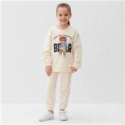 Костюм детский KAFTAN «Мишка»: джемпер, брюки, размер 40 (146-152 см), бежевый